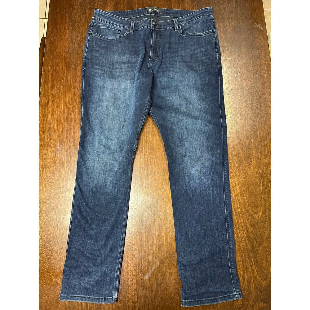 DU/ER L2X Relaxed Taper Straight Jeans Men 38x32 Flexible Temp Control Quick Dry